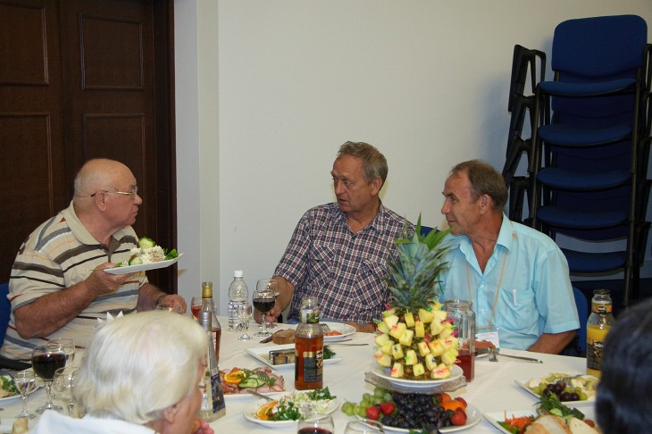 Banquet. R.S.Saks, A.A.Shkalikov, and L.A.Kalyakin