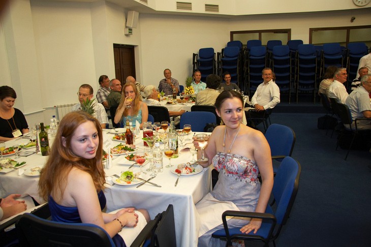 Banquet. E.Neverova and O.Kasatkina